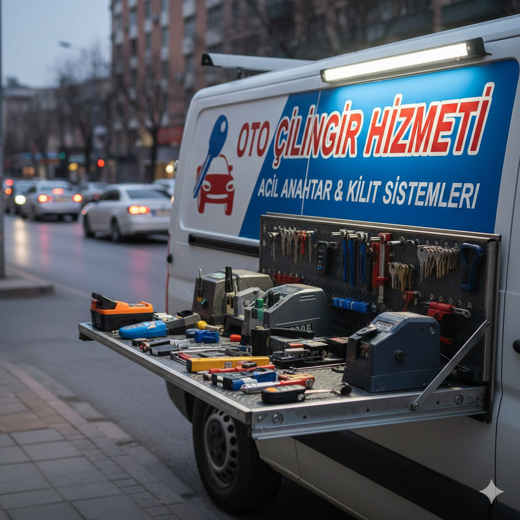Seferihisar oto çilingir ekibi araç anahtarı hazırlıyor